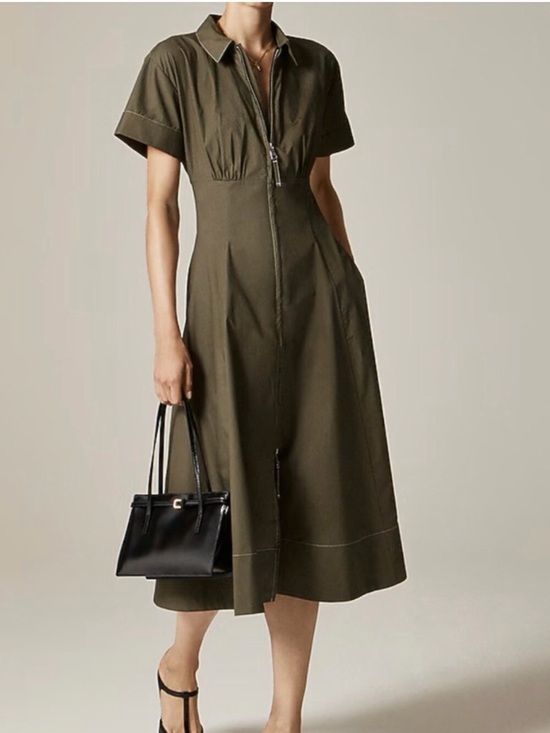J. Crew Dresses & Skirts - J.Crew Arden shirt-dress in cotton poplin!
